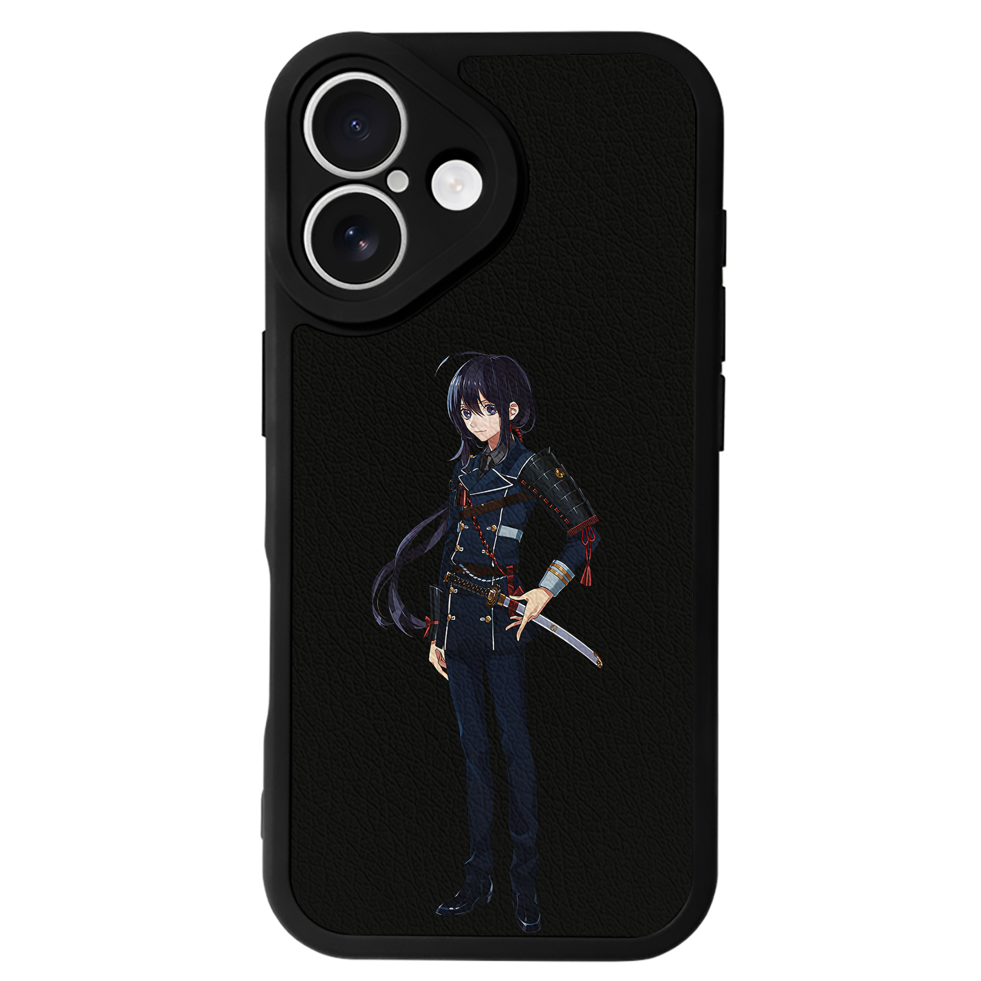 （画像用） 刀剣乱舞 Touken Ranbu 【iPhone 16シリーズ対応】シリコンスマホケース（レザー調） 材質：シリコン
